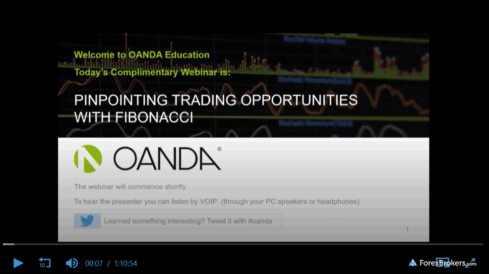 OANDA educational webinars