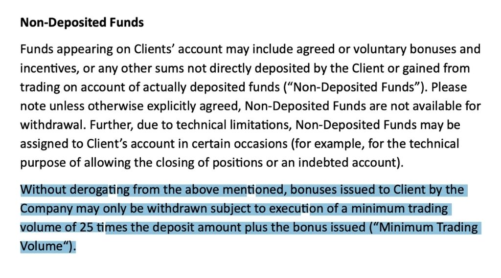 Capartners LTD Trade Bonuses